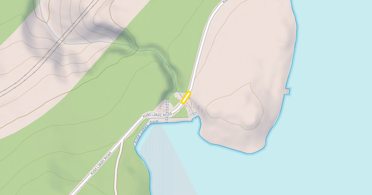 Map preview of Kidd Lakes Road