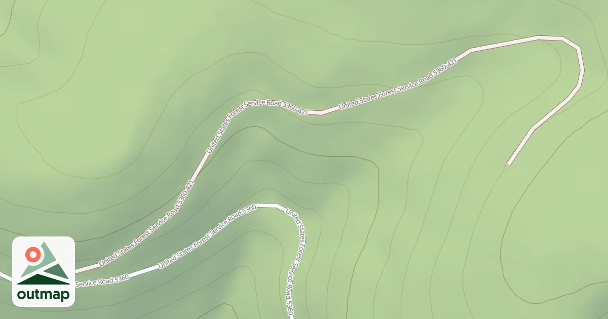 Map of USFS National Forest System Roads {BDFCA311-0001-4771-94F5-FA560C98BB6E}