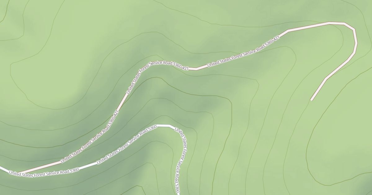 Map preview of USFS National Forest System Roads {BDFCA311-0001-4771-94F5-FA560C98BB6E}