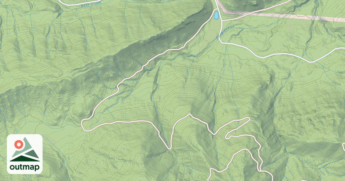 Map of DEEP CREEK / SNDER RIDGE