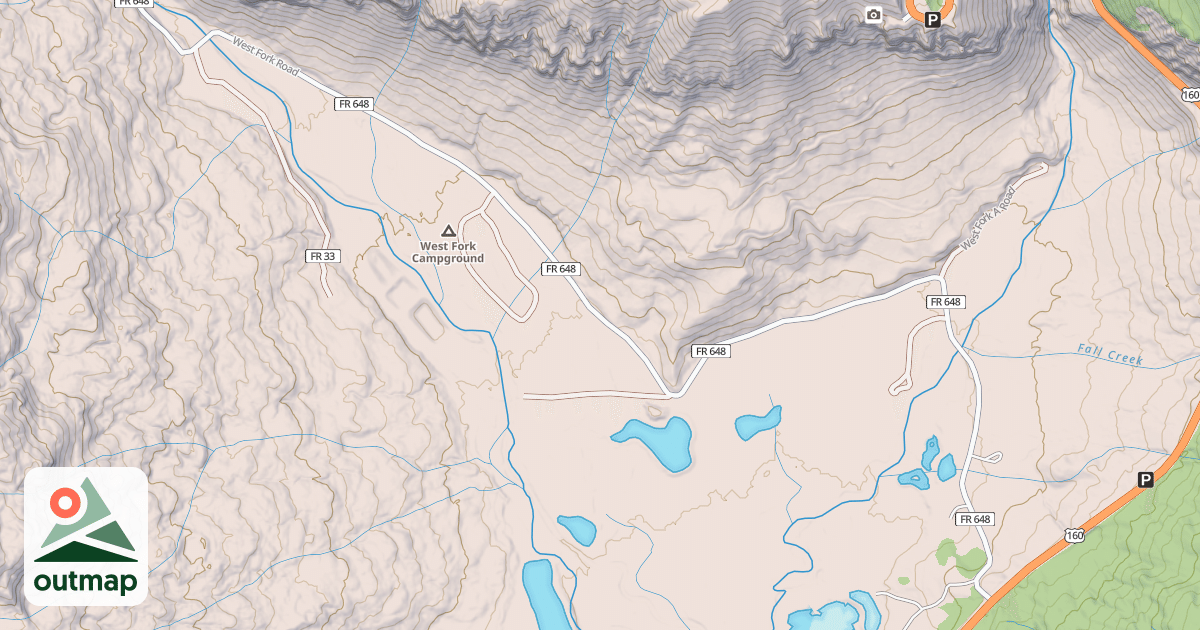 Map of WEST FORK
