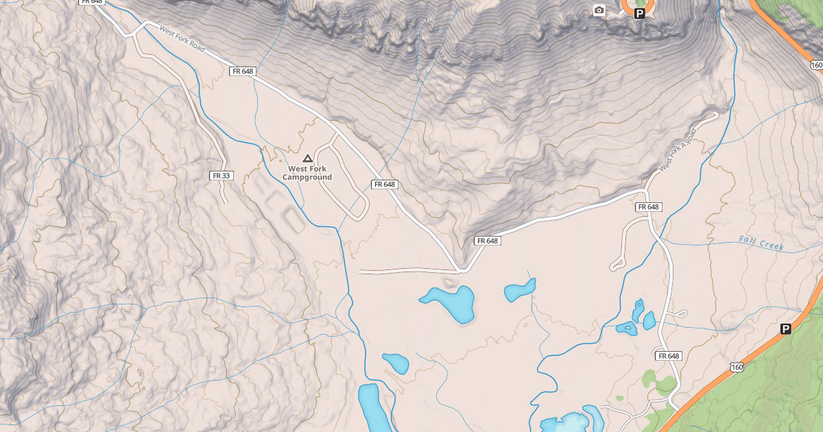 Map preview of WEST FORK