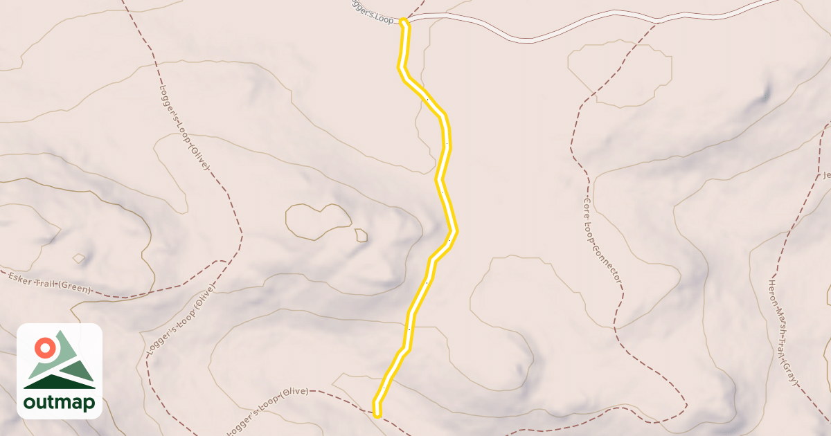 Map of Fox Run Trail (Red)