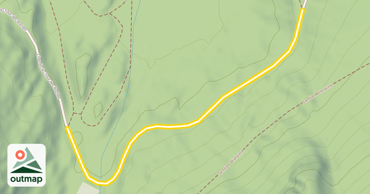 Map of Chemin du Tour des Roches