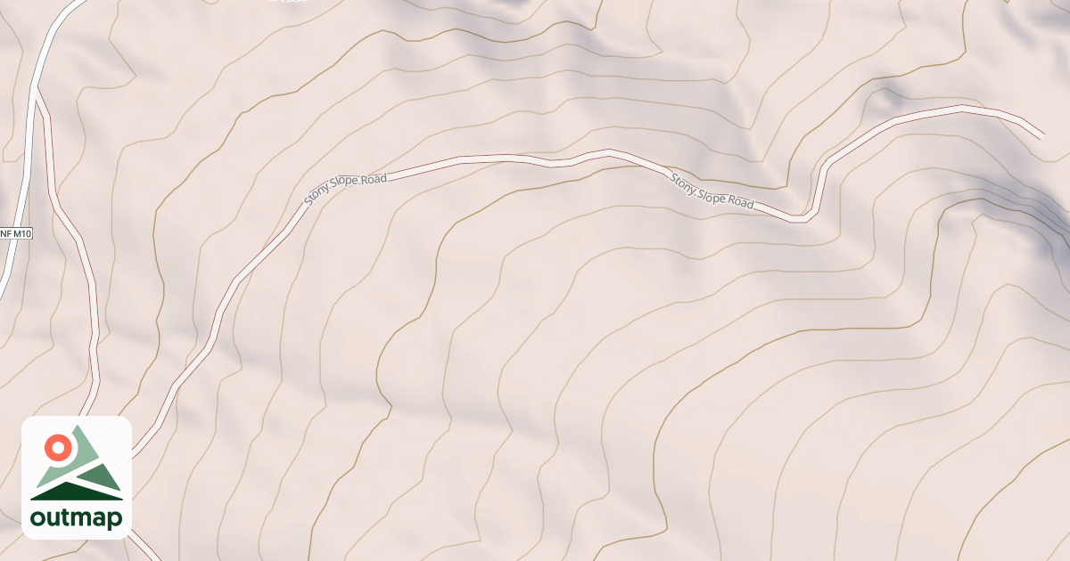 Map of STONY SLOPE