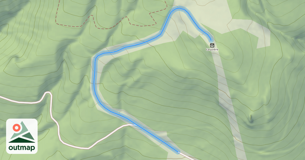 Map of La Lauzière