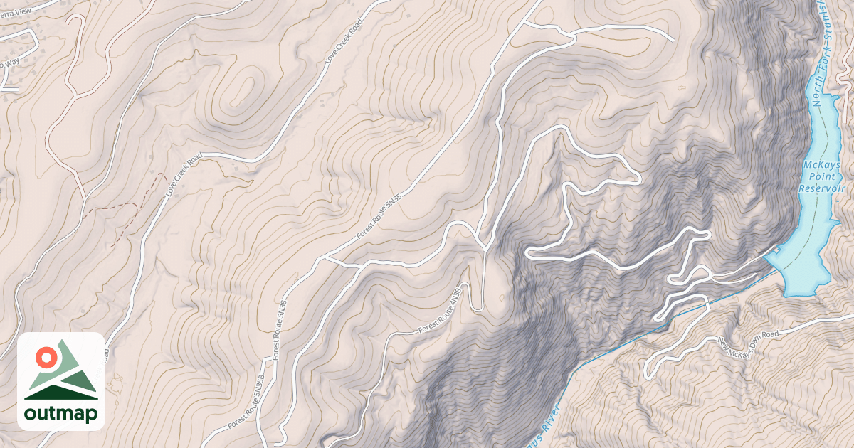 Map of USFS National Forest System Roads {4B8BE34D-927D-4D6B-9675-73A5085AA0CC}