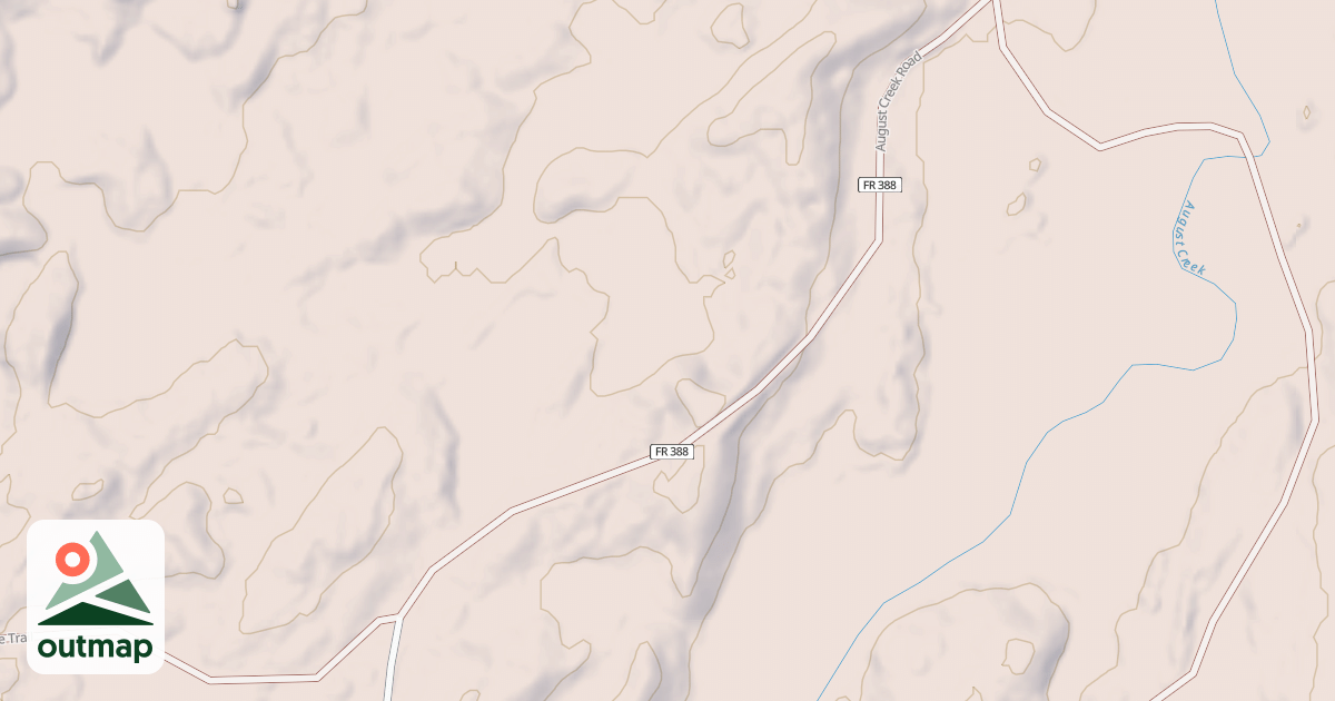 Map of AUGUST CREEK