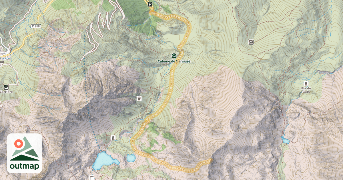 Map of Pene Arrouye — Artigues