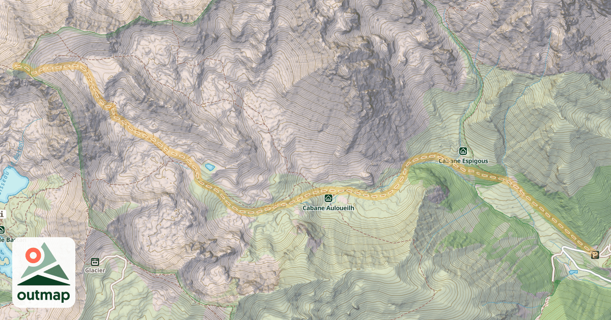 Map of Pic de Portarras — Lurgues