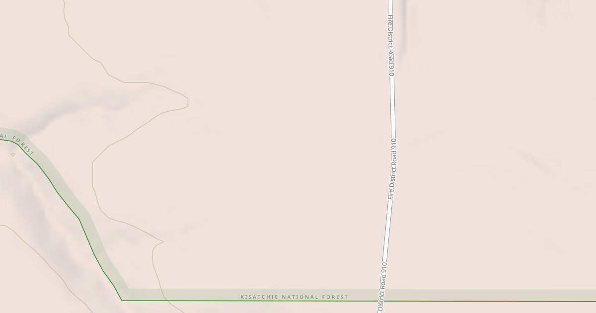 Map preview of USFS National Forest System Roads {CFC34644-6AEB-4B10-9462-AC026444356F}