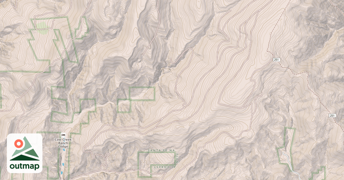 Map of COW CREEK