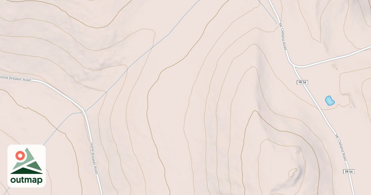 Map of CARY FLAT SPUR