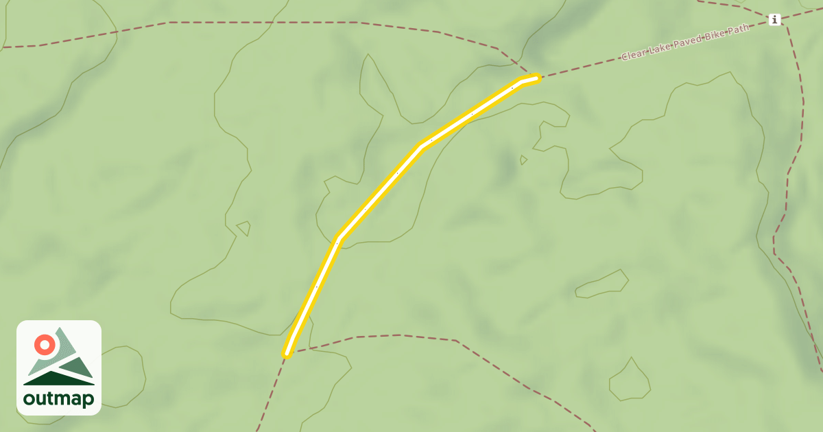 Map of Clear Lake Paved Bike Path