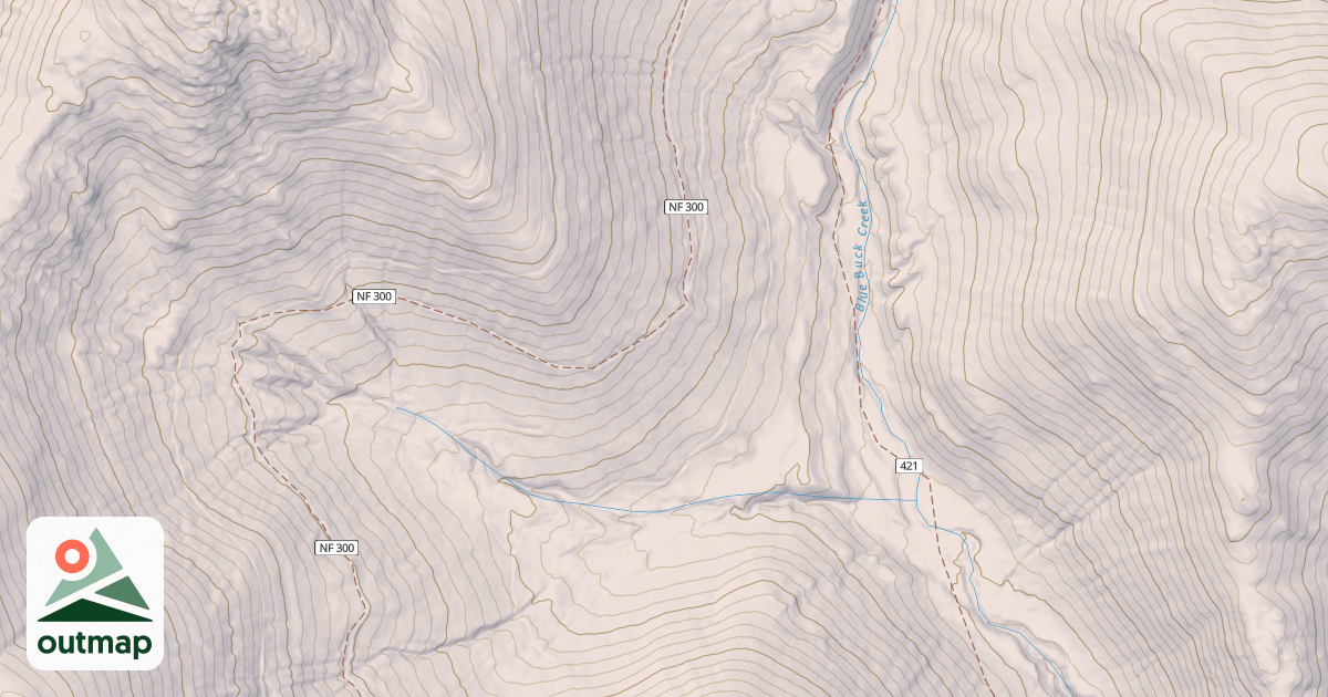 Map of BLUE BASIN E
