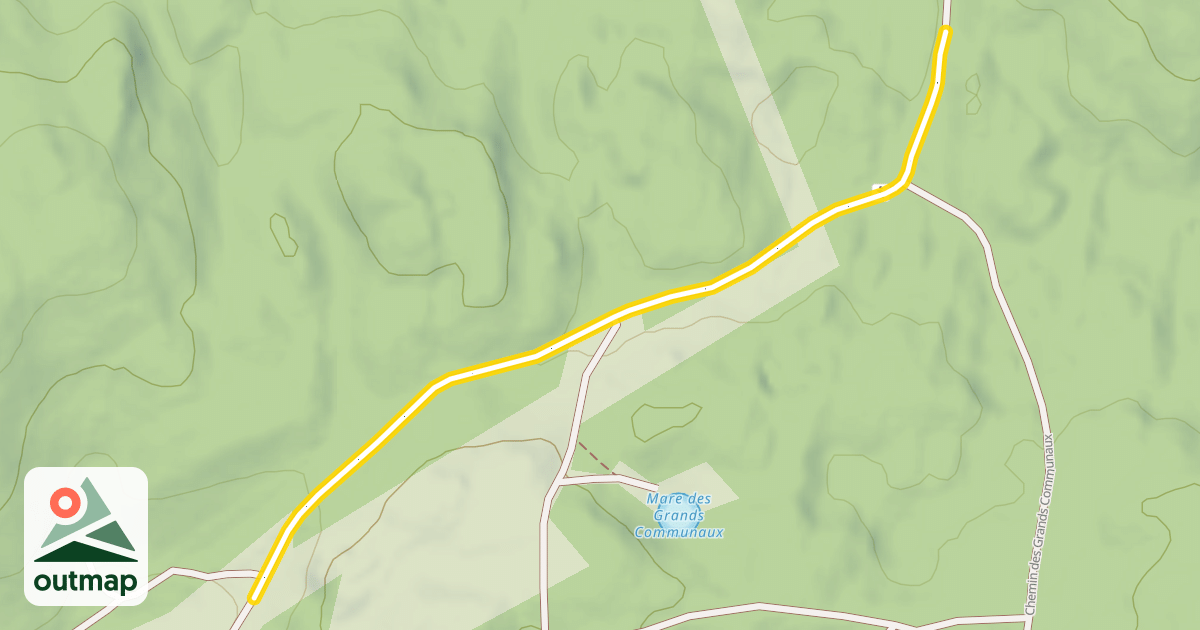 Map of Chemin de Friard à Granges-Narboz