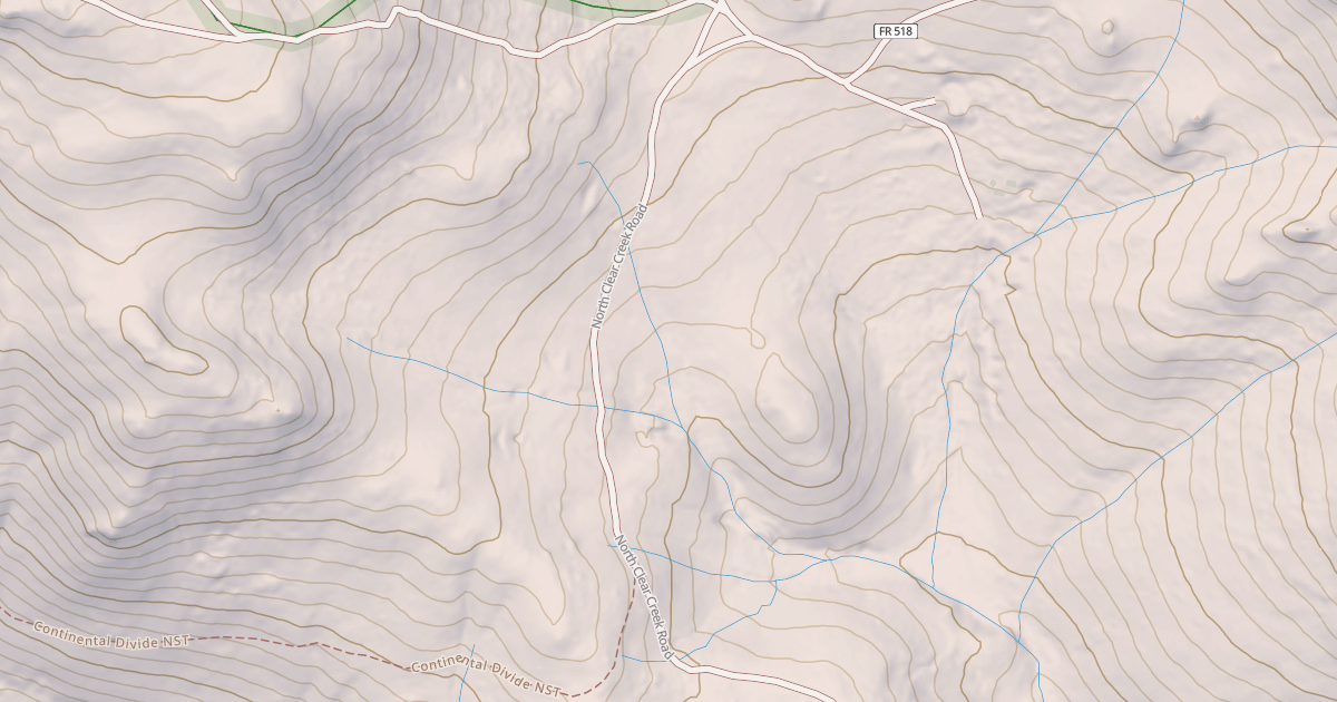 Map preview of NORTH CLEAR CR