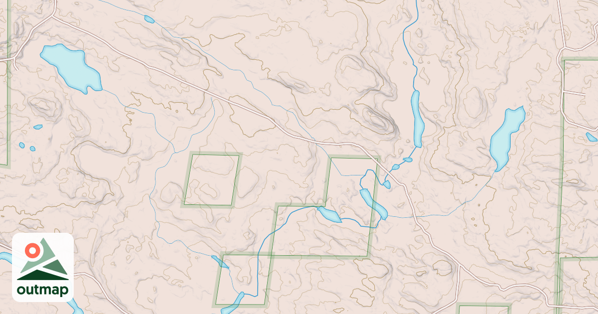 Map of FLUTE REED RIVER