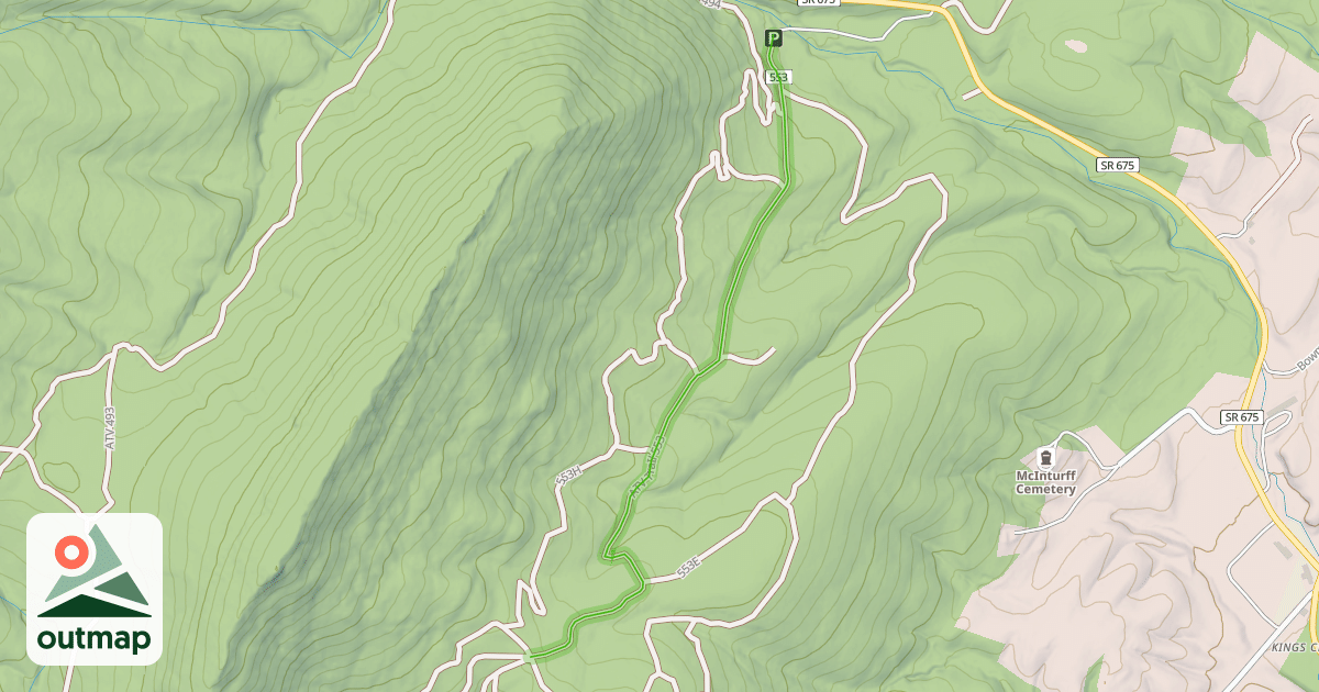 Map of ATV TraIl 553