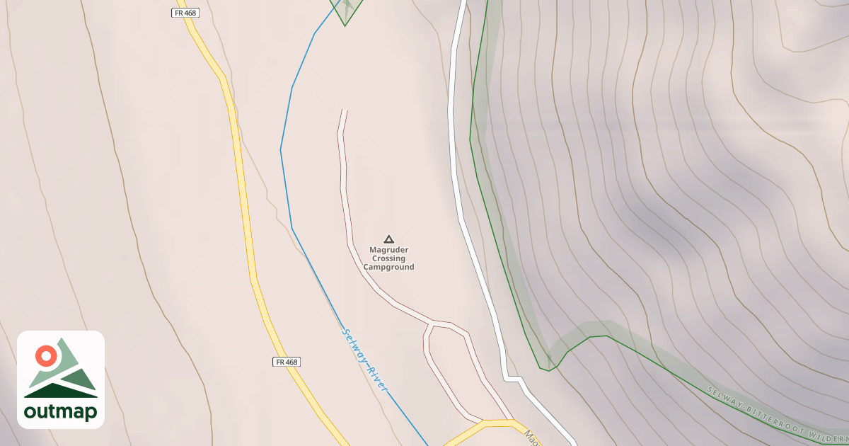 Map of (FDR) MAGRUDER CAMPGROUND