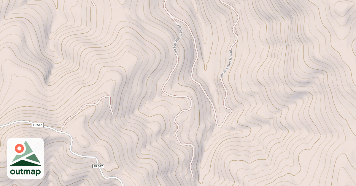 Map of EAST FORK FRENCH C