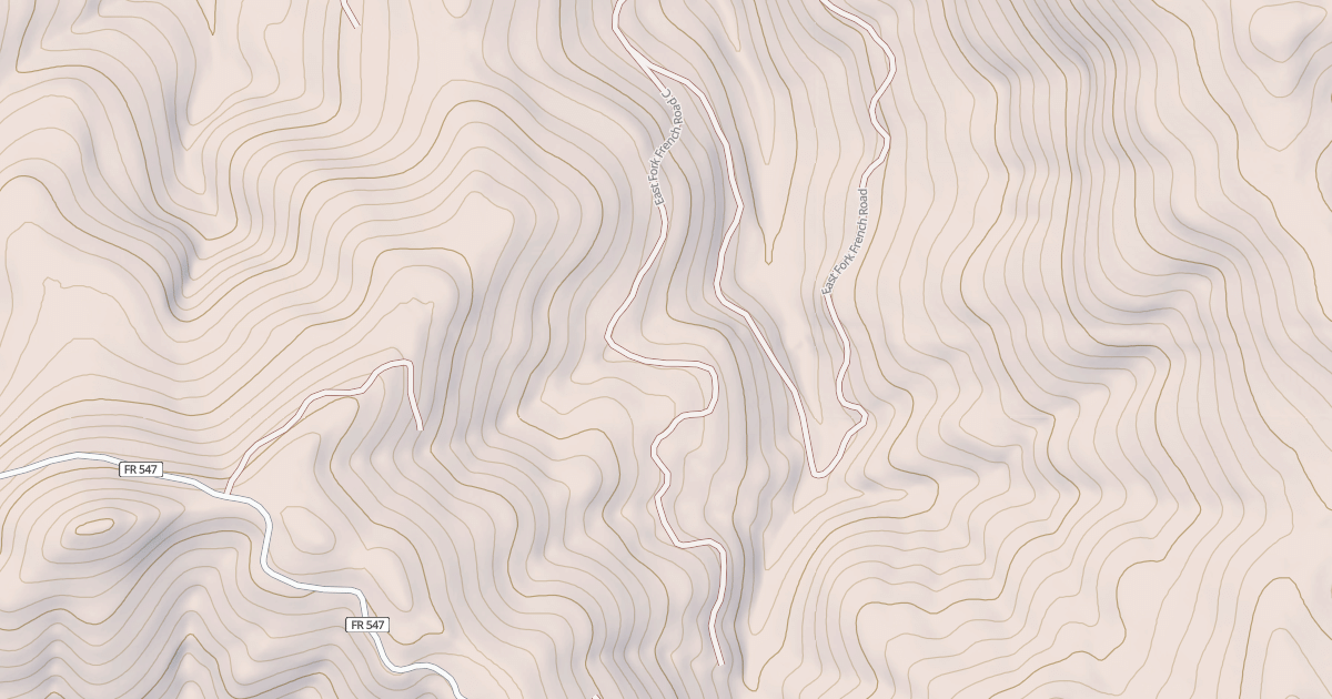 Map preview of EAST FORK FRENCH C
