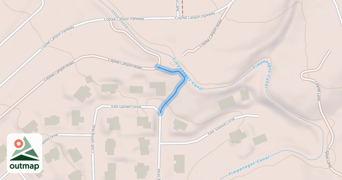 Map of Coyote Canyon Access