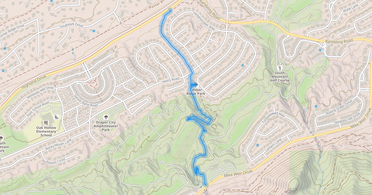 Map preview of Spring Hollow Trail