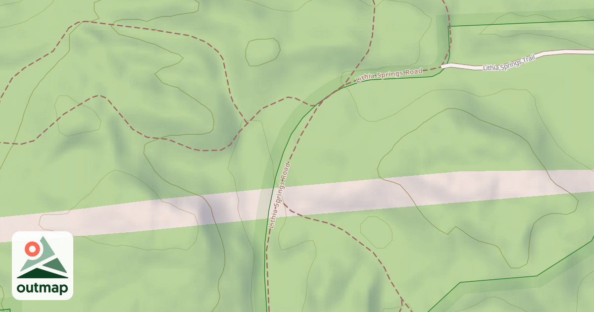 Map of Lithia Springs Road