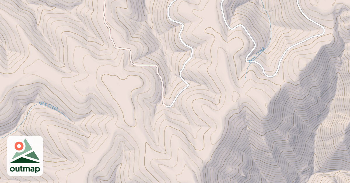 Map of HEAD RYAN CR.
