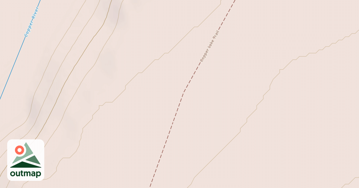 Map of Copper Lake Trail