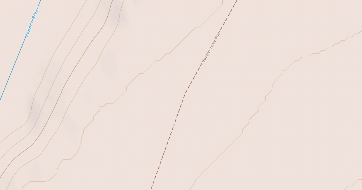 Map preview of Copper Lake Trail