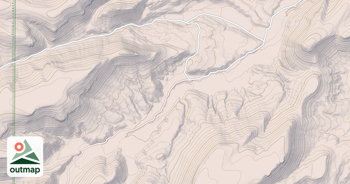 Map of CAVE GULCH