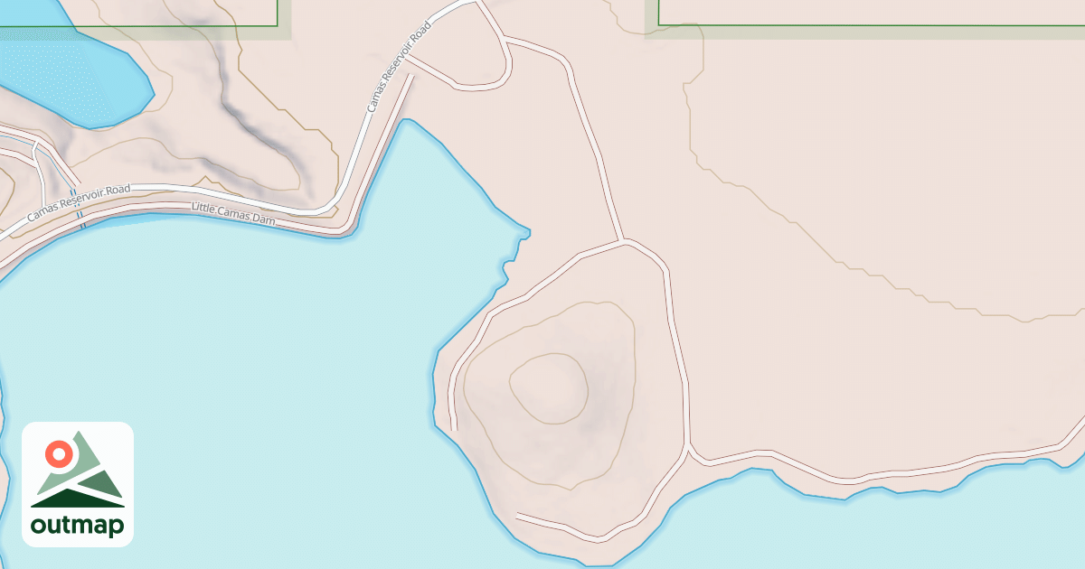Map of CAMAS RESERVIOR EASTSIDE