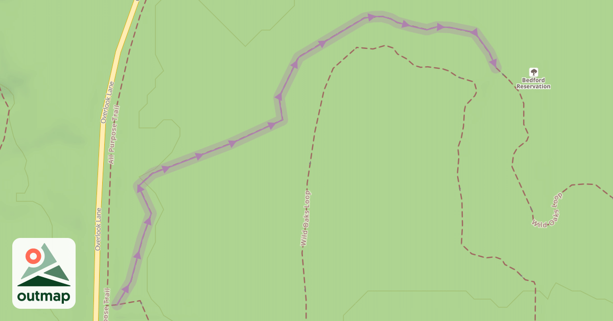 Map of Wild Oaks Loop