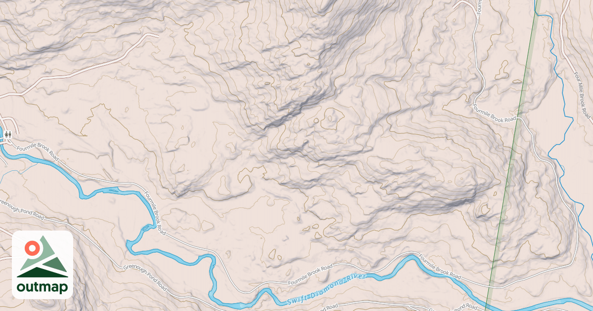 Map of Fourmile Brook Rd