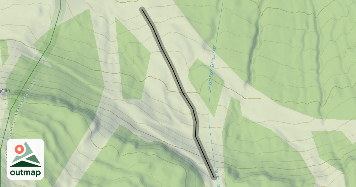 Map of Cascade Clifff