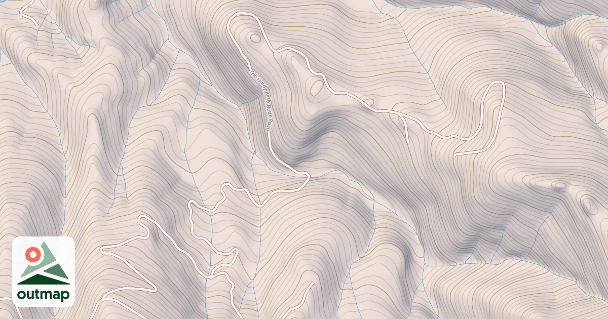 Map of TRIB HURDYGURDY BUTTE