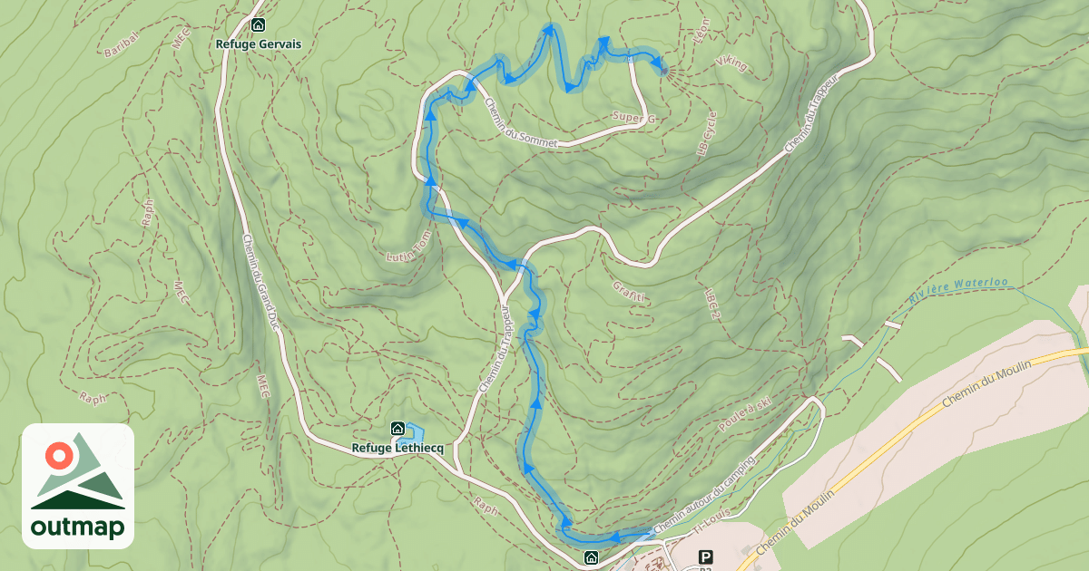 Map of Montée Ravage
