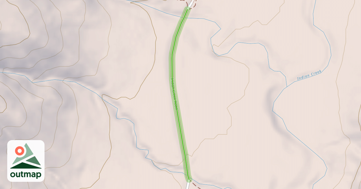 Map of Indian Creek Road