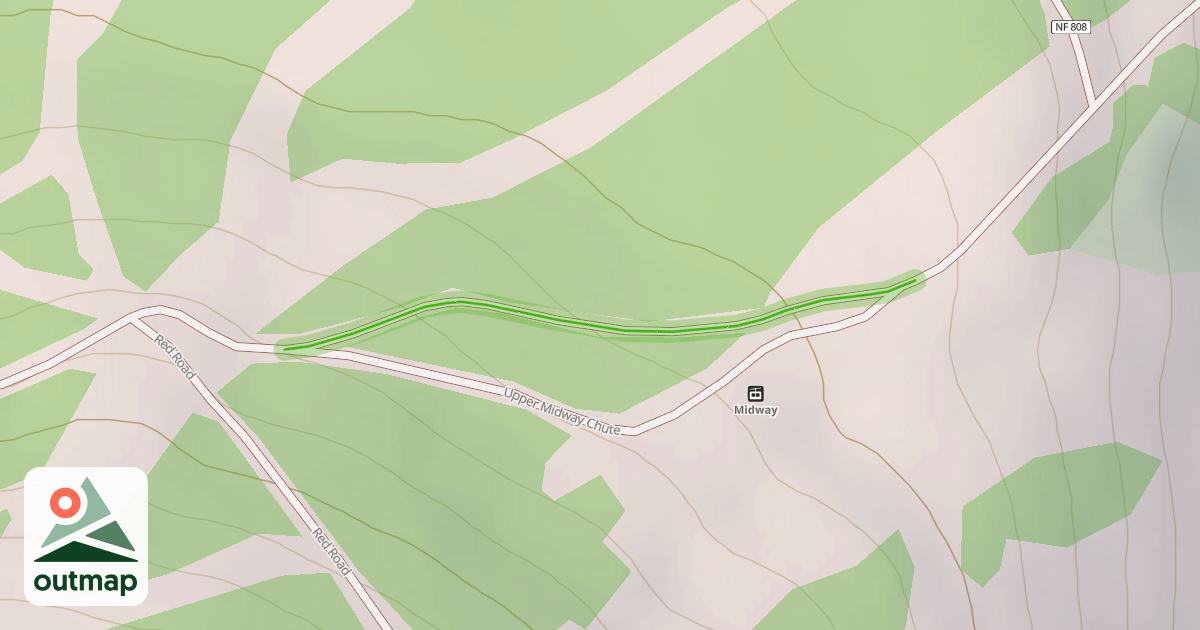 Map of Lower Midway Chute
