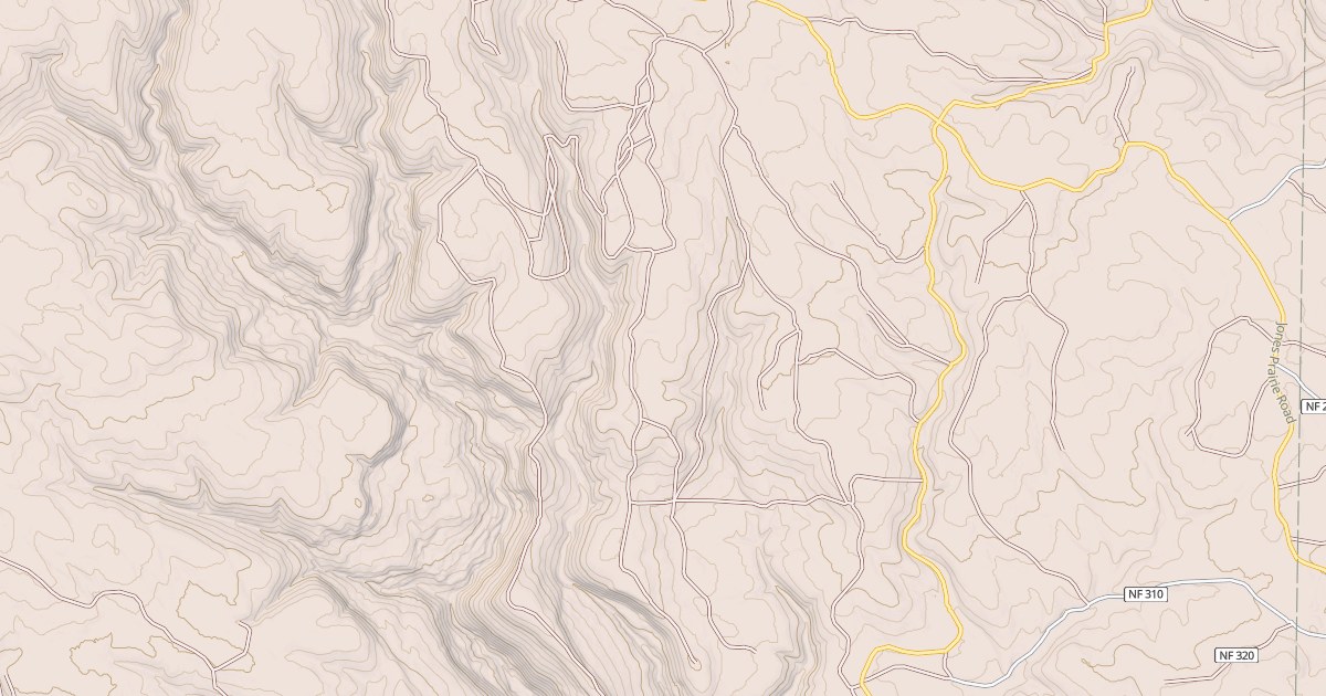 Map preview of USFS National Forest System Roads {61086DE8-0CA0-40E0-8D34-C81E9CBE67BB}