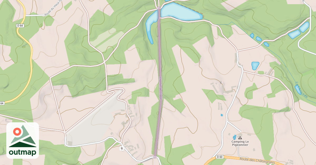 Map of Chemin de l'Habit