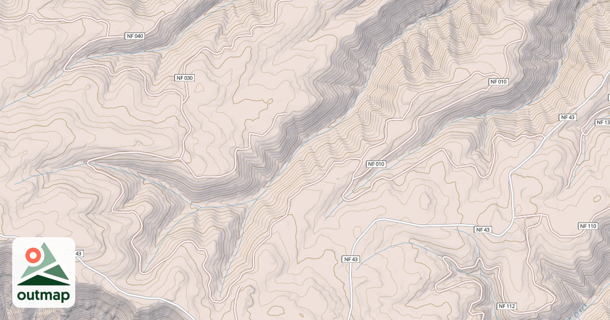 Map of Asotin Road 44 And 43