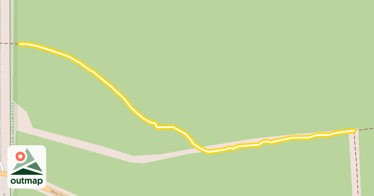 Map of Connector to Riverside Ski Trails