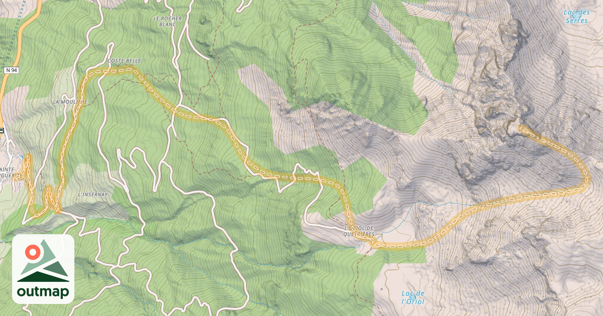 Map of La Tome — Sainte-Marguerite