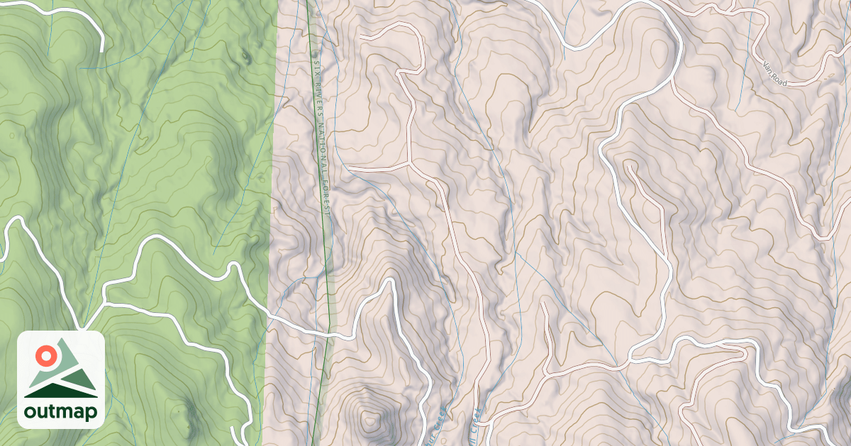 Map of BUCK MTN