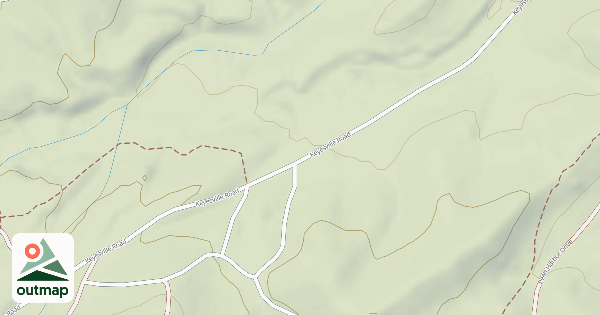 Map of 16070 Keyesville/blk Gulch Usgs Lake Isabel N