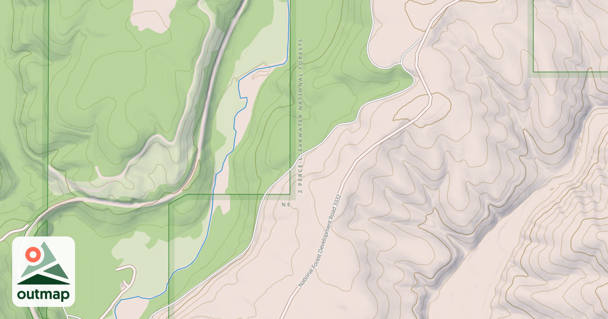 Map of POTLATCH RIVER