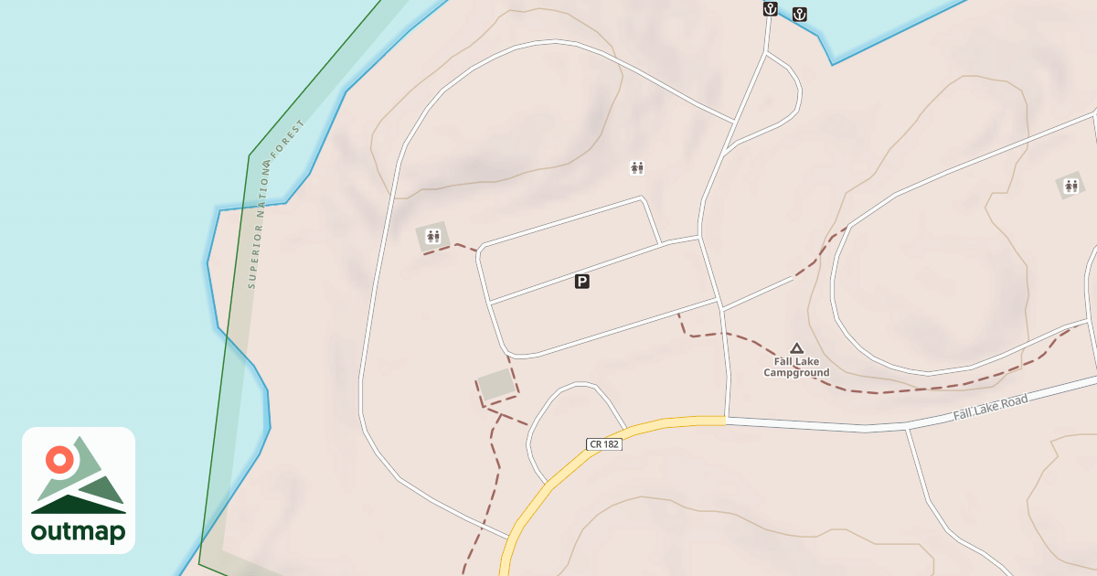 Map of FALL LAKE SPUR DA